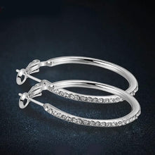 Silver hoop earrings