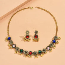 Bollywood themed necklace Set Choker with Earrings Set