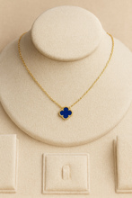 Pink clover necklace