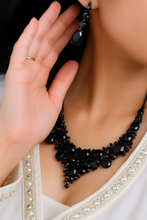 Black Crystal Serenity: The Artisan Necklace