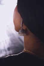 Exquisite Traditional Silver Jhumkas