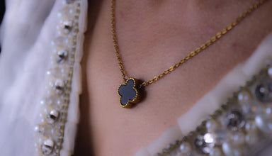 18k gold-plated clover