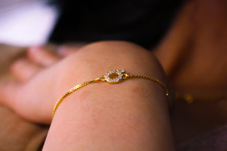 18k gold-plated letter bracelets