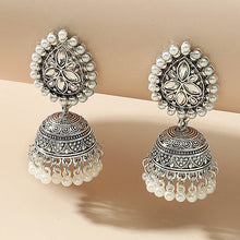 Exquisite Traditional Silver Jhumkas