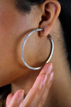 Silver hoop earrings