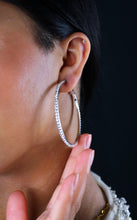Silver hoop earrings